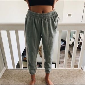 Linen joggers